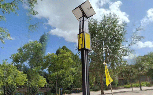 阿克塞智慧路灯安装