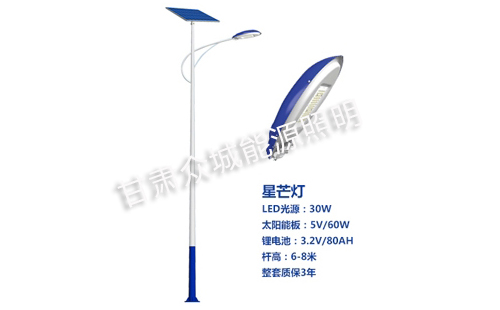 阿克塞太阳能路灯核心技术参数解读